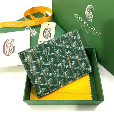 goyard money clip green|goyard wallet price list.